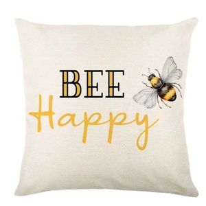 🔴 Bee happy pillowcase